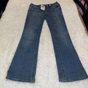 Miss Me Bootcut Jeans Women 29 Blue JP5011BT Rhinestone Embellished Y2K